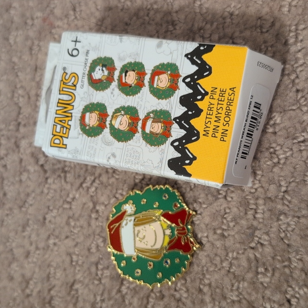 Loungefly Peanuts Peppermint Patty Wreath Enamel Pin
